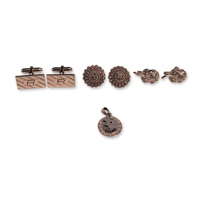 Sale Photo Thumbnail #119: 4pc Assortment of Silver and Marcasite Jewelry