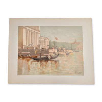 Sale Photo Thumbnail #348: 1893 Chicago World Fair Columbian Exposition Chromolithograph on Paper