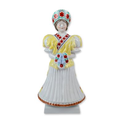 Sale Photo Thumbnail #272: Herend Hungarian Hand Painted Porcelain Bride Figurine