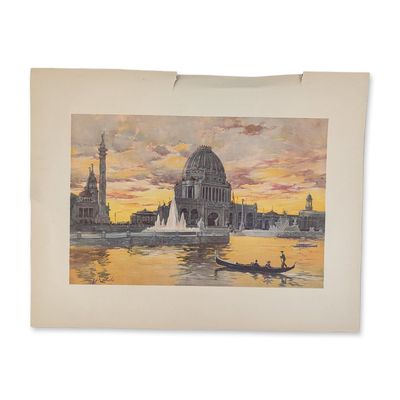 Sale Photo Thumbnail #64: 1893 Chicago World Fair Columbian Exposition Chromolithograph on Paper