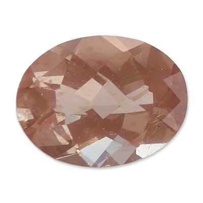 Sale Photo Thumbnail #426: Oval Faceted Peach Colored Loose Gemstone
