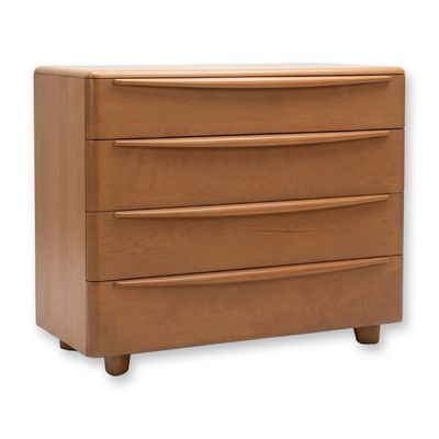Sale Photo Thumbnail #371: Heywood-Wakefield Mid-Century Modern Birch Champagne Bachelor Chest