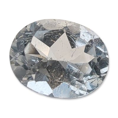 Sale Photo Thumbnail #212: Loose Oval Faceted White Sapphire Gemstone
