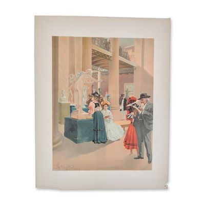 Sale Photo Thumbnail #343: 1893 Chicago World Fair Columbian Exposition Chromolithograph on Paper