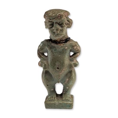Sale Photo Thumbnail #364: Egyptian Faience Amulet of Pataikos