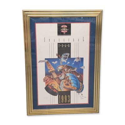 Sale Photo Thumbnail #94: Denis Pereira Signed Florida Panthers Inaugural Year Poster