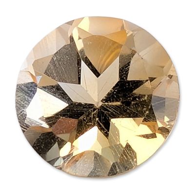 Sale Photo Thumbnail #122: Faceted Round Golden Yellow Gemstone
