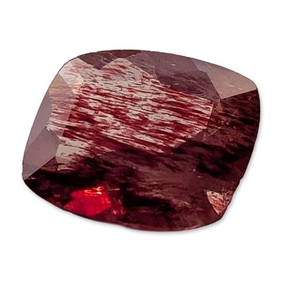 Sale Photo Thumbnail #419: Cushion Cut Red Stone