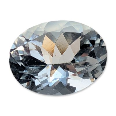 Sale Photo Thumbnail #436: Oval Brilliant Cut Pale Blue Aquamarine Gemstone
