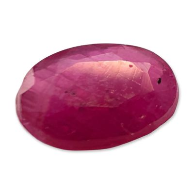 Sale Photo Thumbnail #494: Oval Faceted Pinkish Red Ruby