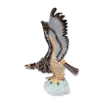 Sale Photo Thumbnail #288: Herend Porcelain by Kripli Gabor Eagle Figurine