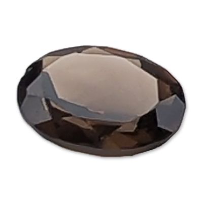 Sale Photo Thumbnail #216: 0.7 CTW Oval Faceted Smoky Quartz Gemstone