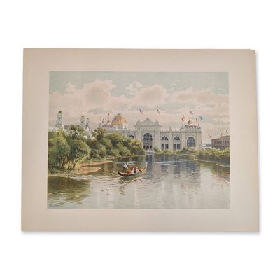 Sale Photo Thumbnail #347: 1893 Chicago World Fair Columbian Exposition Chromolithograph on Paper