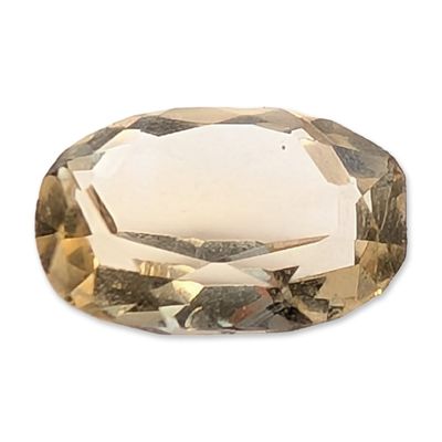 Sale Photo Thumbnail #442: Oval Faceted Champagne Yellow Citrine Gemstone
