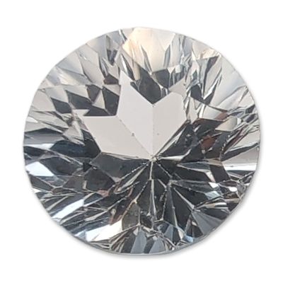 Sale Photo Thumbnail #228: Specialty Star Cut Colorless Faceted Topaz Gemstone