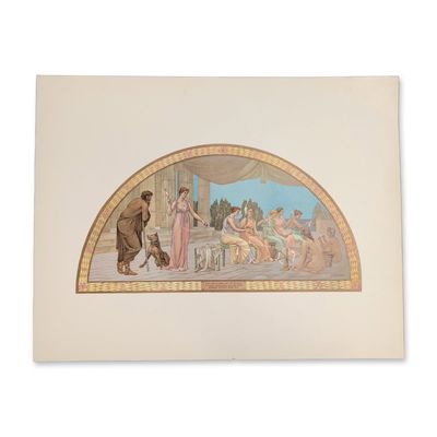 Sale Photo Thumbnail #349: 1893 Chicago World Fair Columbian Exposition Chromolithograph on Paper, The Arts of Peace