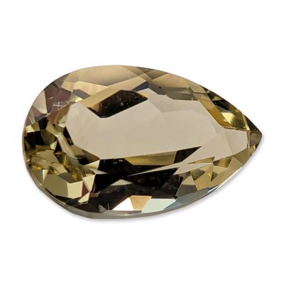 Sale Photo Thumbnail #152: Greenish-Yellow Beryl Pear Cut Loose Gemstone