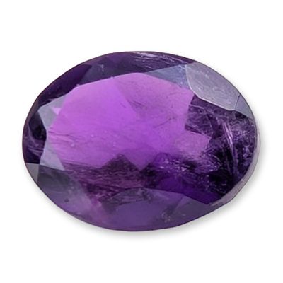 Sale Photo Thumbnail #428: Faceted Oval Purple Amethyst Gemstone
