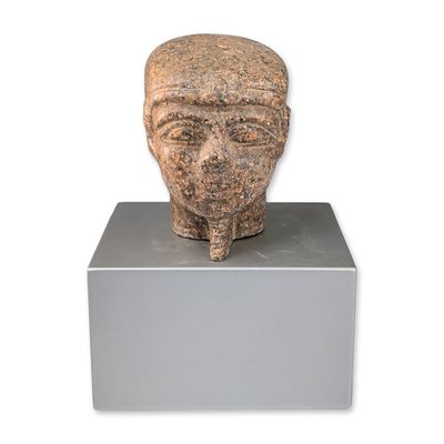 Sale Photo Thumbnail #360: Egyptian Carved Granite Bust, Egyptian Male Official