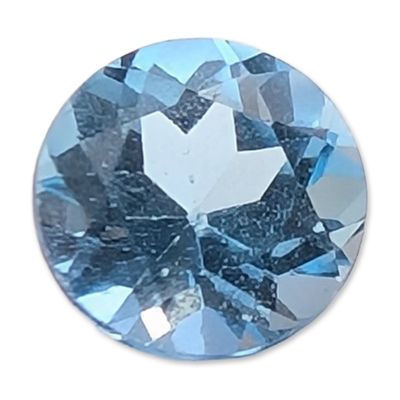 Sale Photo Thumbnail #233: Light Blue Round Brilliant Cut Loose Topaz Gemstone