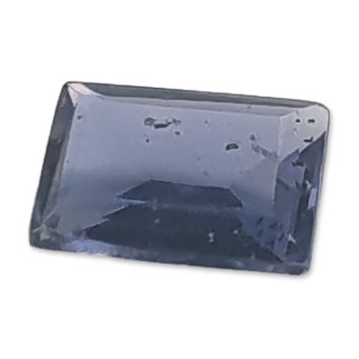 Sale Photo Thumbnail #473: Rectangular Step-Cut Blue Iolite Gemstone