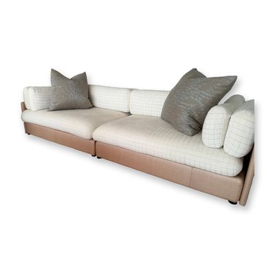 Sale Photo Thumbnail #85: John Saladino Sofa with Dedar Upholstery, Kravet Cushions & 3 Brentano Pillows