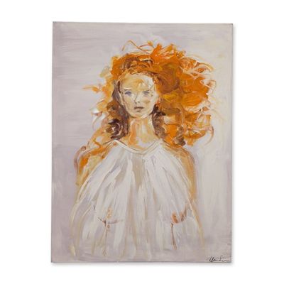 Sale Photo Thumbnail #359: Woman with Red Hair Portrait  Oil on Canvas