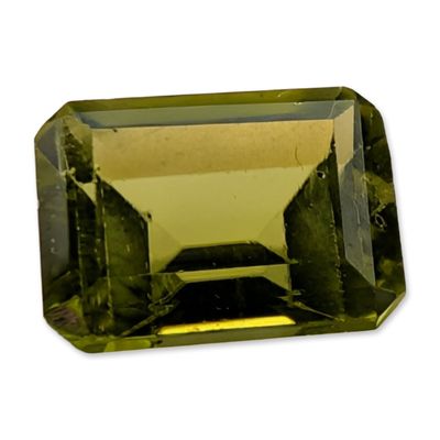 Sale Photo Thumbnail #202: Loose Emerald Cut Green Peridot Gemstone