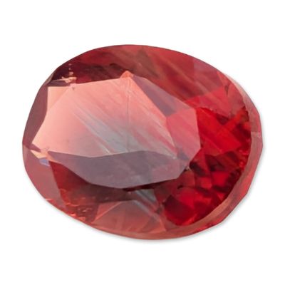Sale Photo Thumbnail #464: Oval Faceted Red Garnet Gemstone