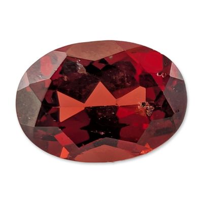 Sale Photo Thumbnail #422: Oval Faceted Red Gemstone