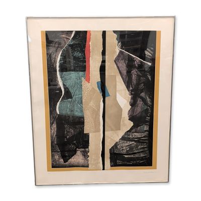 Sale Photo Thumbnail #52: Louise Nevelson (American, 1899-1988) Framed Aquatint in Colors on Paper, Reflections I