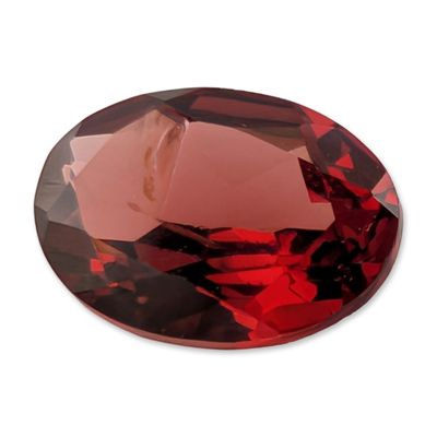 Sale Photo Thumbnail #465: Red Oval Faceted Loose Garnet Gemstone