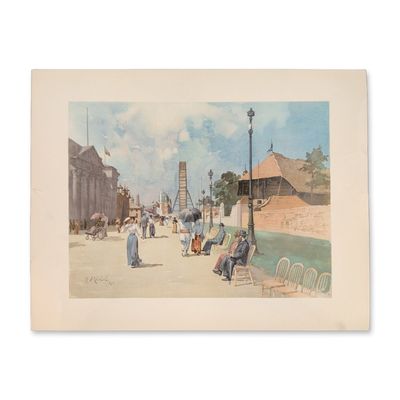 Sale Photo Thumbnail #344: 1893 Chicago World Fair Columbian Exposition Chromolithograph on Paper