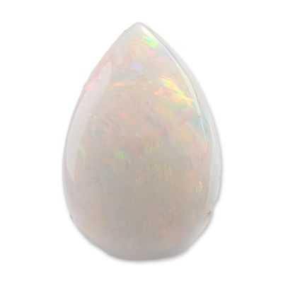 Sale Photo Thumbnail #196: Loose Pear Cut White Opal Cabochon