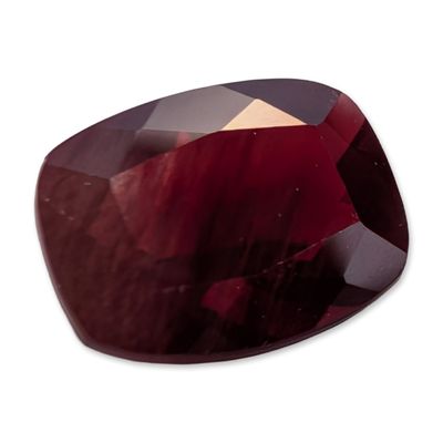 Sale Photo Thumbnail #138: Cushion Cut Deep Red Stone