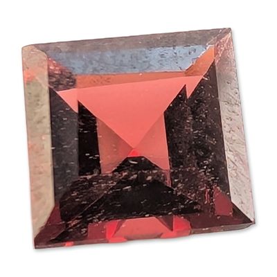 Sale Photo Thumbnail #467: Square Princess Cut Red Garnet