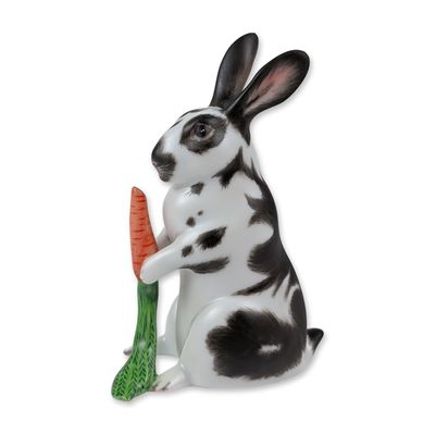 Sale Photo Thumbnail #570: Herend Hungary Porcelain Garden Bunny Figurine