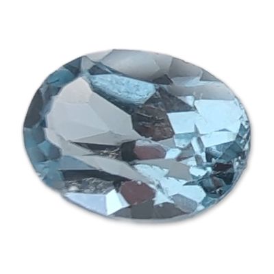 Sale Photo Thumbnail #522: Sky Blue Topaz Oval Faceted Gemstone