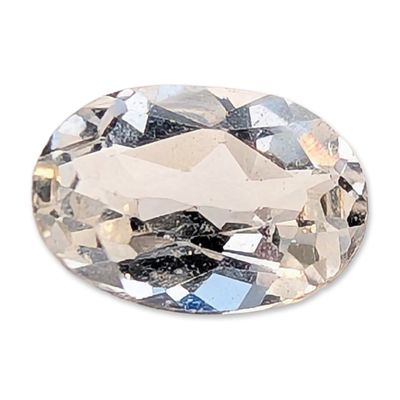 Sale Photo Thumbnail #514: Oval Faceted White Topaz Gemstone