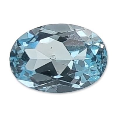 Sale Photo Thumbnail #234: Oval Modified Brilliant Cut Light Blue Topaz Gemstone