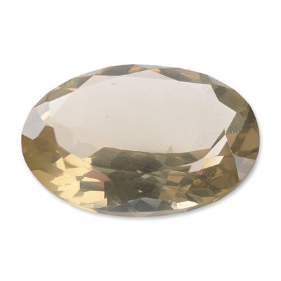 Sale Photo Thumbnail #490: Oval Faceted Yellow Quartz Gemstone