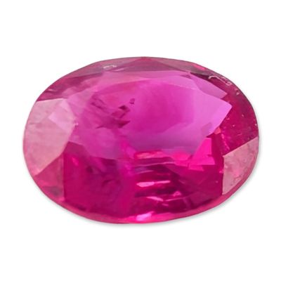 Sale Photo Thumbnail #208: Oval Cut Pinkish Red Ruby