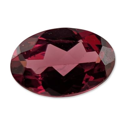 Sale Photo Thumbnail #459: Oval Faceted Purplish-Red Loose Garnet Gemstone