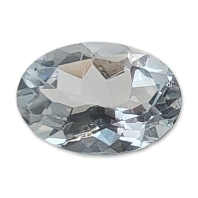 Sale Photo Thumbnail #150: Loose Oval Cut Pale Blue Aquamarine