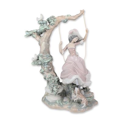 Sale Photo Thumbnail #263: Lladro Porcelain Sculpture, Victorian Girl on Swing 1001297