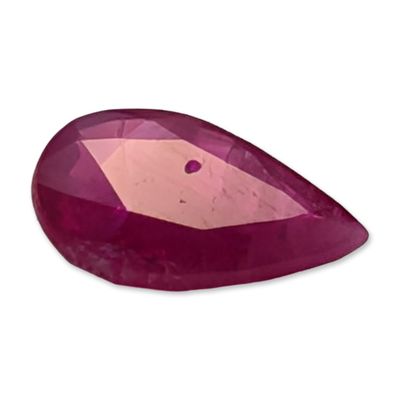Sale Photo Thumbnail #209: Pear-Cut Faceted Pinkish-Red Ruby