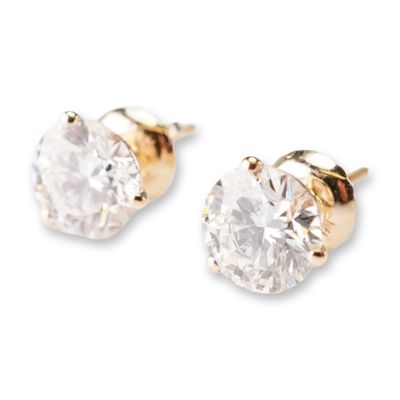 Sale Photo Thumbnail #390: 14K Gold 1.86ctw Diamond Stud Earrings