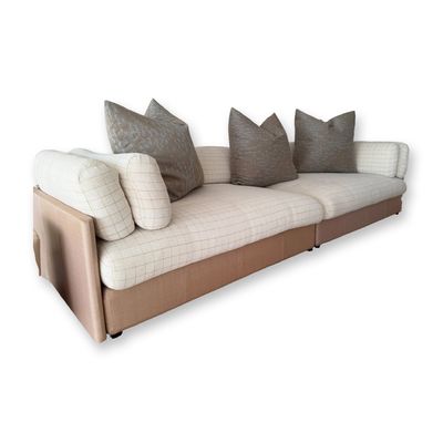 Sale Photo Thumbnail #373: John Saladino Sofa with Dedar Upholstery, Kravet Cushions & 2 Brentano Pillows