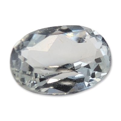 Sale Photo Thumbnail #227: Oval Cut Colorless Loose Topaz Gemstone