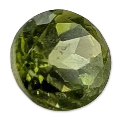 Sale Photo Thumbnail #200: Round Faceted Yellowish-Green Peridot Gemstone